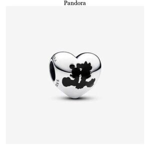 Disney Mickey Mouse & Minnie Mouse Heart Charm